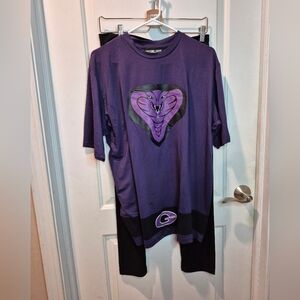Adult Dodgeball Globo Gympurple Cobras Costume Includes Shirt & Pants